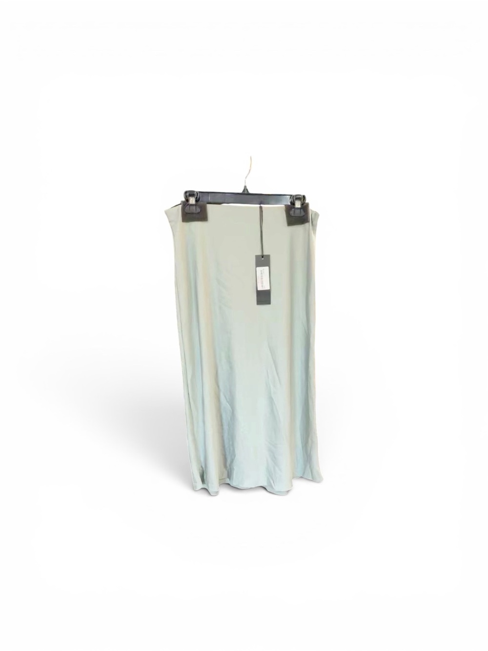 Jenni Kayne Sage Satin Slip Skirt in sage